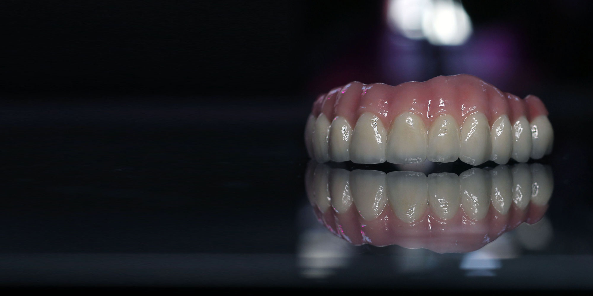 A zirconia fixed bridge